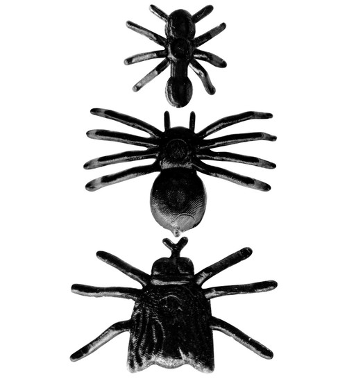Assorted Black Halloween Bugs (100 Insects)