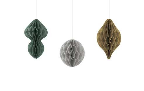 Christmas Mini Ornament Honeycomb Decorations