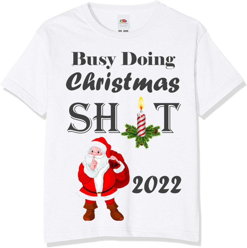 Personalised Busy Doing Christmas T-Shirt