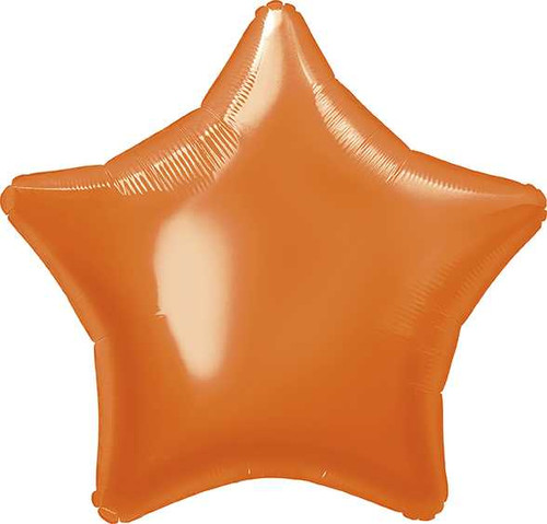 Orange Star Foil Balloons
