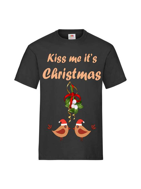 Personalised Kiss Me It's Christmas T-Shirt