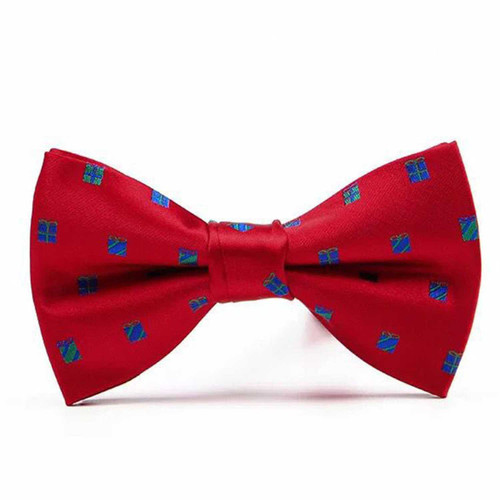 Red Christmas Presents Bowtie
