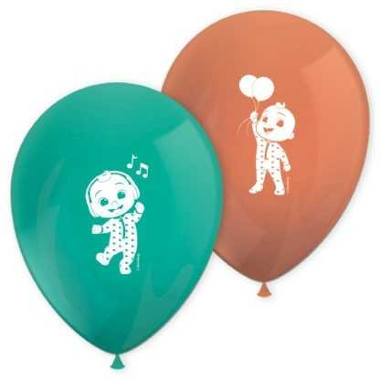 Cocomelon Printed Latex Balloons (8 Pack)