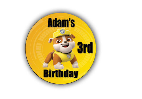 Personalised Paw Patrol Rubble Piñata