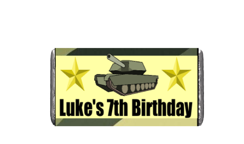 Personalised Camo Chocolate Bars (7 Pack)