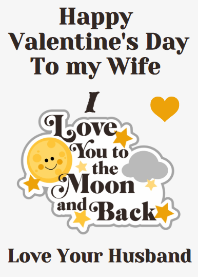 Personalised Moon & Back Bottle Labels (4 Pack)