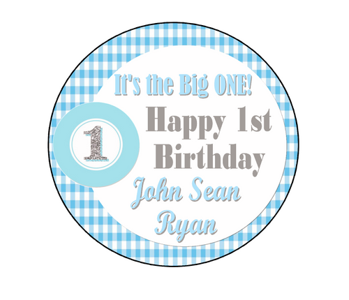 Personalised Blue 1st Birthday Piñata