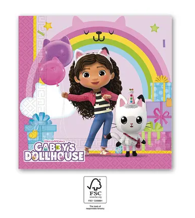 Gabby's Dollhouse Party Napkins (20 pack) | Gabby's Dollhouse Party Supplies | Party Supplies