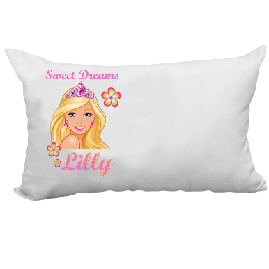 Personalised Barbie Fantasy Pillow Case
