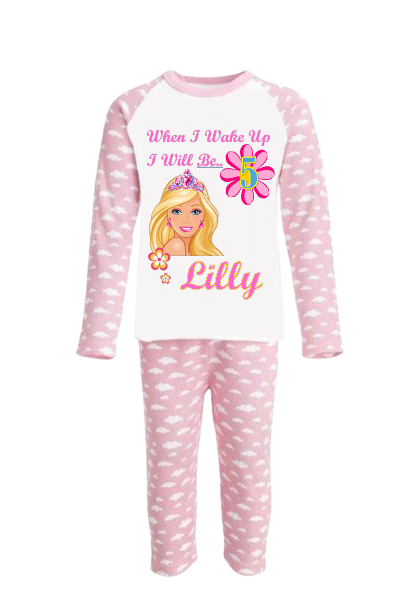 Personalised Barbie Fantasy Pyjamas