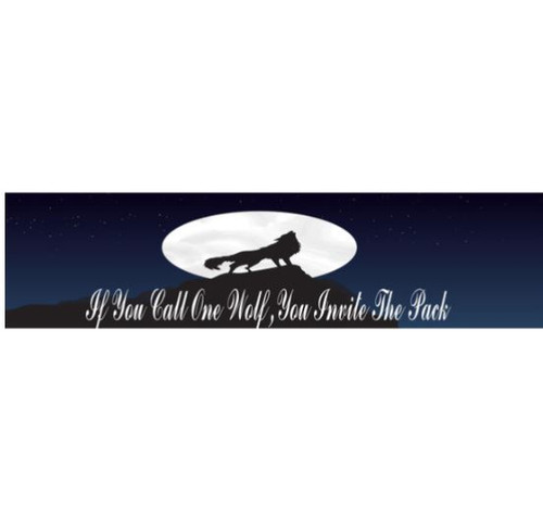 Personalised Halloween Wolf Banner