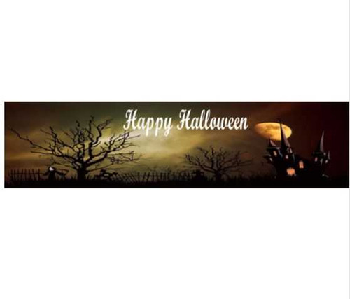 Personalised Haunted Castle Halloween Banner
