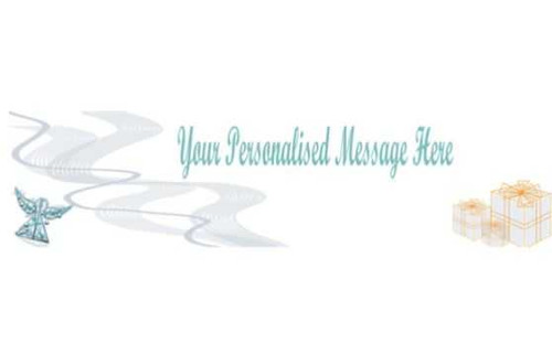 Personalised Angel Christmas Banner