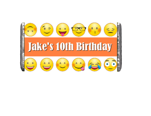 Personalised Emoji Chocolate Bars (7 Pack)