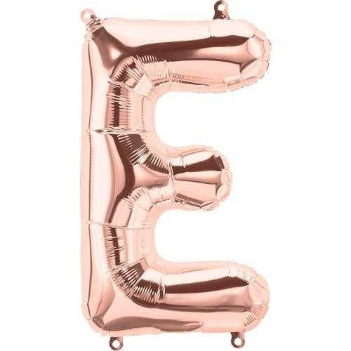 Rose Gold E Foil Balloon