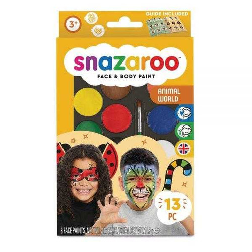 Snazaroo Animal World Face Paint | Kit Kids Face Paint