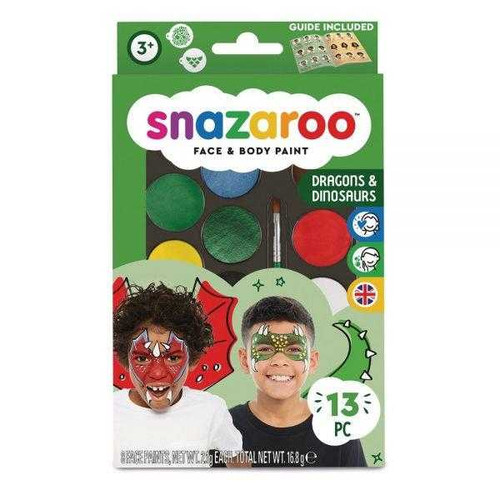 Snazaroo Dragons & Dinosaurs Face Paint Kit | kids face paint