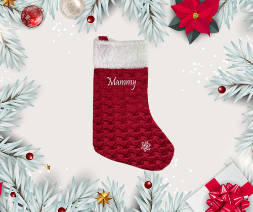 Personalised Velvet Christmas Stocking