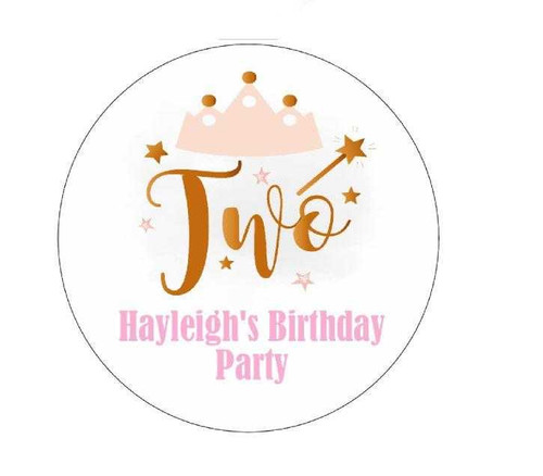 Personalised Pink Tiara 2nd Birthday Piñata