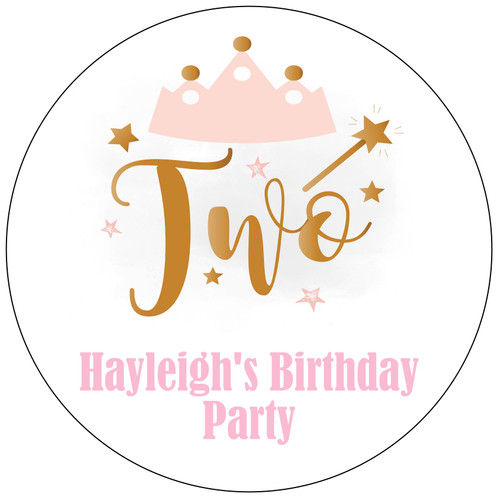 Personalised Pink Tiara 2nd Birthday Piñata