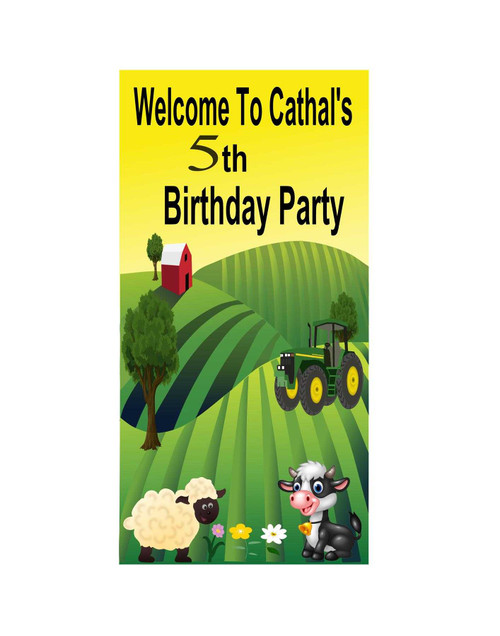Personalised Vinyl Farm Door Banner