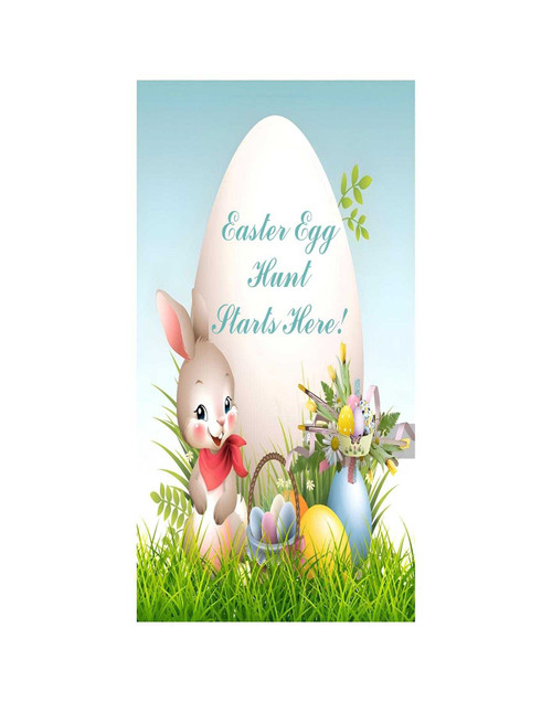 Personalised Vinyl Easter Egg Hunt Door Banner