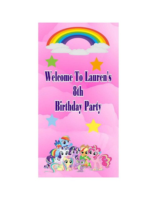 Personalised Vinyl My Little Pony Door Banner