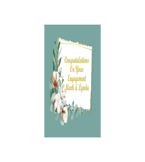 Personalised Floral Door Banner