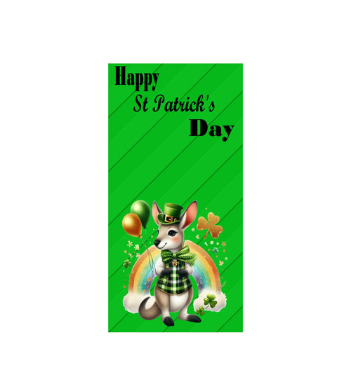 Personalised St. Patrick's Day Kangaroo Door Banner