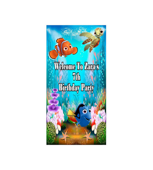 Personalised Finding Fish Door Banner