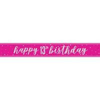 Pink Glitz 13th Banner