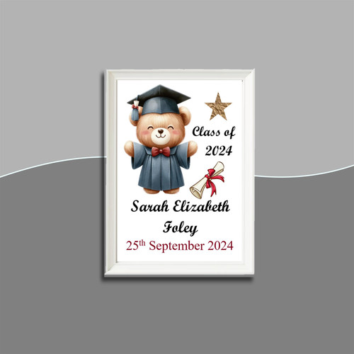 Personalised Graduation Teddy Frame