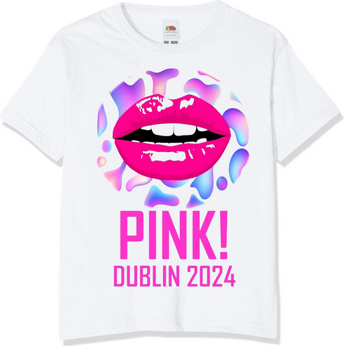 Personalised Pink Dublin Adult T-Shirt