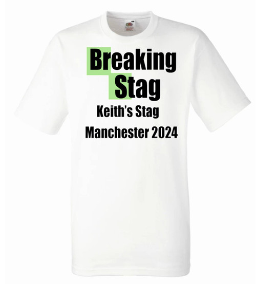 Personalised Breaking Stag T-Shirt