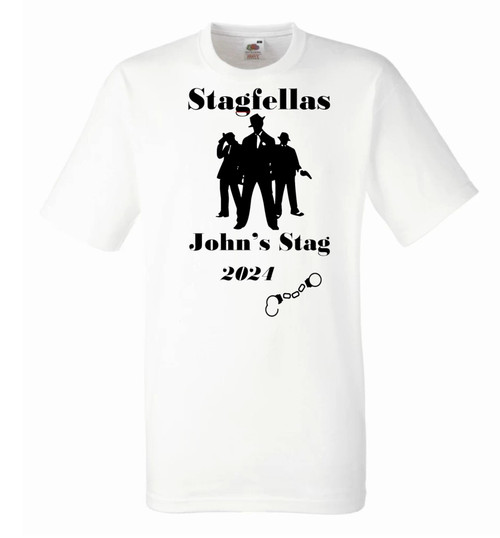 Personalised "Stagfellas" Stag T-Shirt
