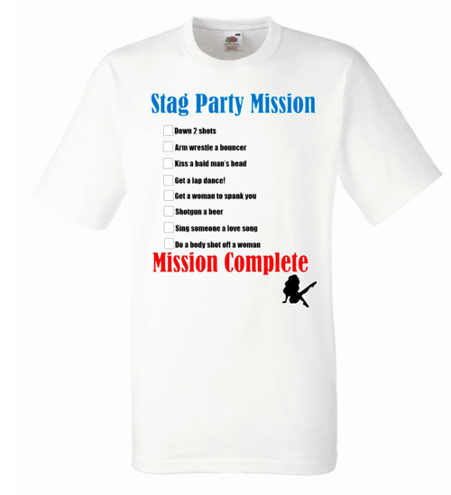 Personalised Stag Party Mission T-Shirt