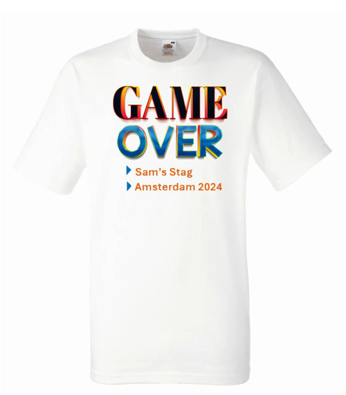 Personalised Game Over Stag T-Shirt