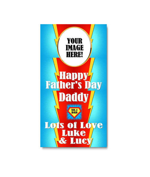 Personalised Super Dad Father's Day Door Banner with Photo