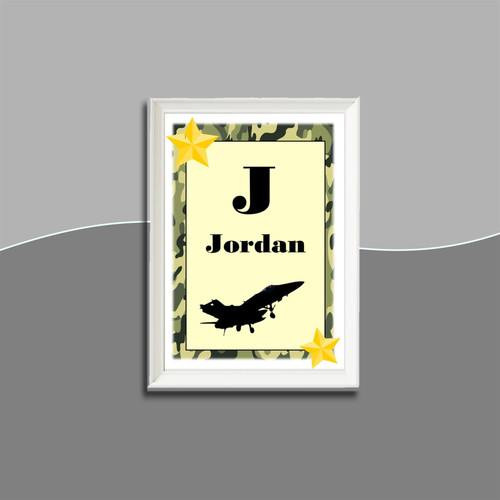 Personalised Camouflage Frame | Personalised Frames