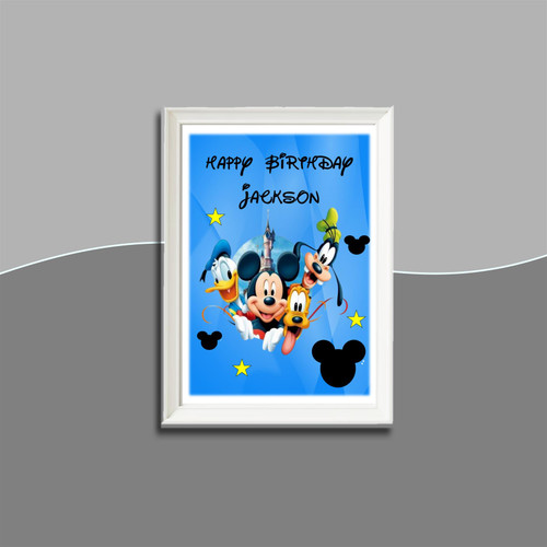 Personalised Mickey Mouse Frame | Mickey Mouse Frames