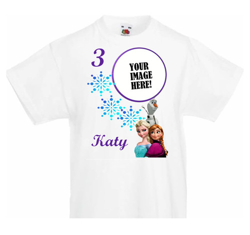 Personalised Frozen T-Shirt with Photo