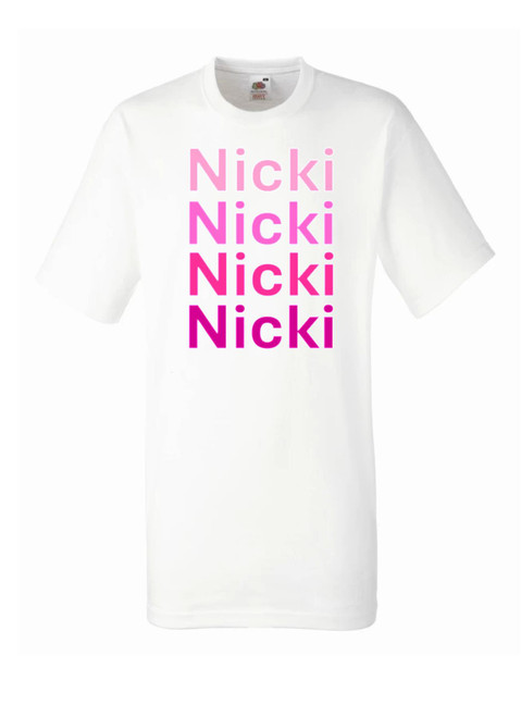 Personalised Adult Nicki T-Shirt