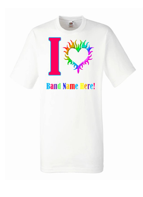 Personalised I Love Band T-Shirt