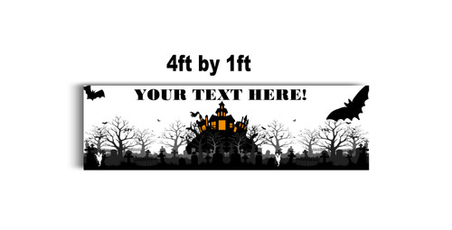 Personalised Haunted House Banner | Haunted House Banner with Custom Text