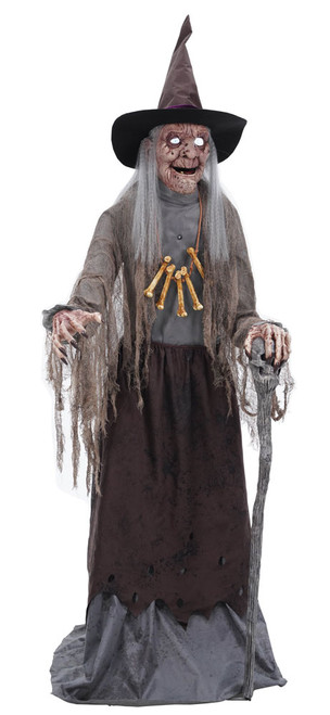 Crone Witch SERVO Animated Figure (1.75m) | 1.75m Animated Crone Witch Prop