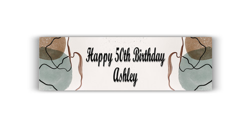 Personalised Marble Birthday Banner | Birthday Banners | Party Supplies