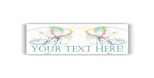 Personalised Rainbow Hearts Banner | Personalised Banners | Party Banners