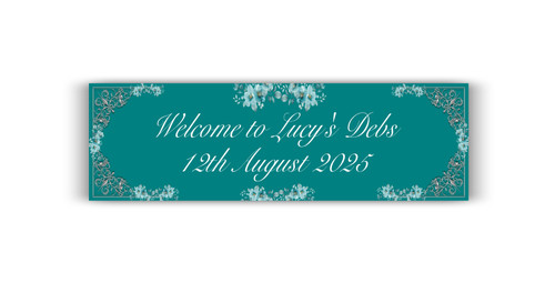 Personalised Teal Debs Banner | Debs Banners | Graduation Banners