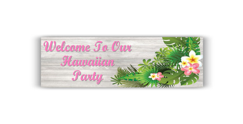 Personalised Hawaiian Birthday Banner | Personalised Banners