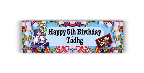 Personalised Chocolate Factory Banner | Willy Wonka Banner